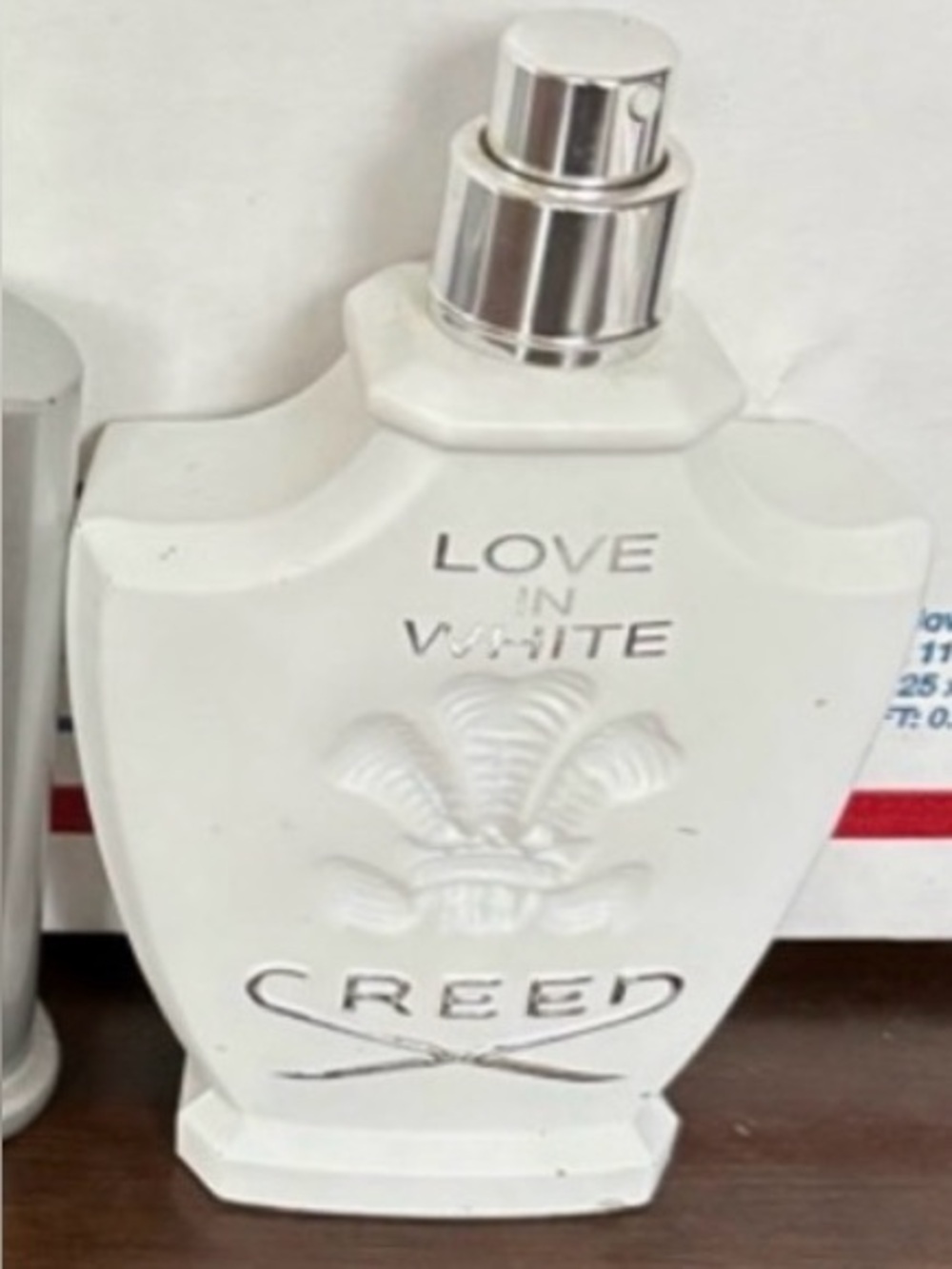 Creed White 'Love In White' Decorative Bottle Accent this is an empty bottle